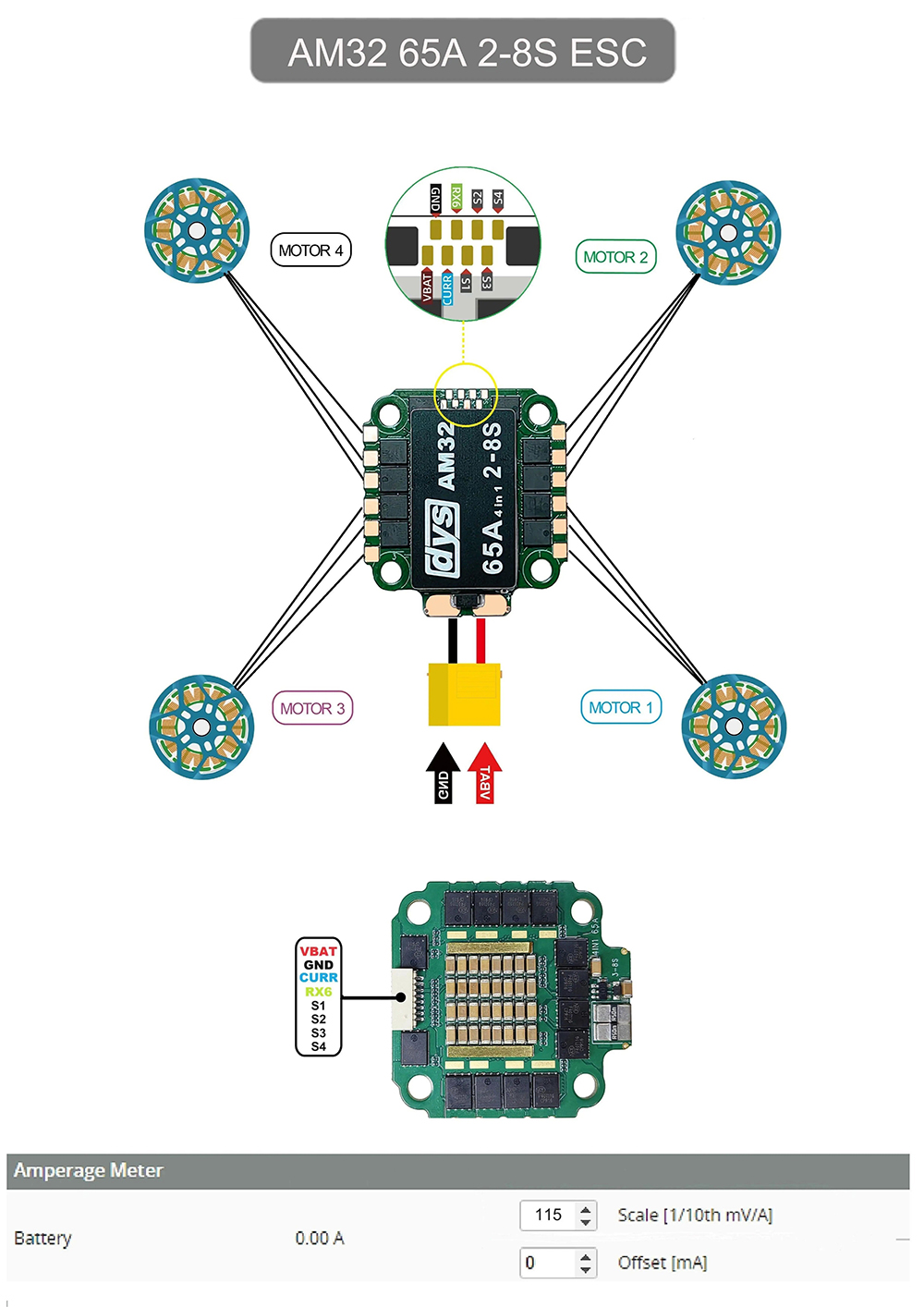 305x305mm-DYS-FC722-F7-Flugregler-AM32-65A-4in1-2-8S-Brushless-ESC-Stack-for-DIY-Freestyle-RC-FPV-Ra-2016350-7